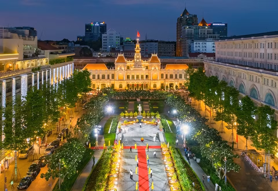 Ciudad Ho Chi Minh de noche (Foto: VNA)