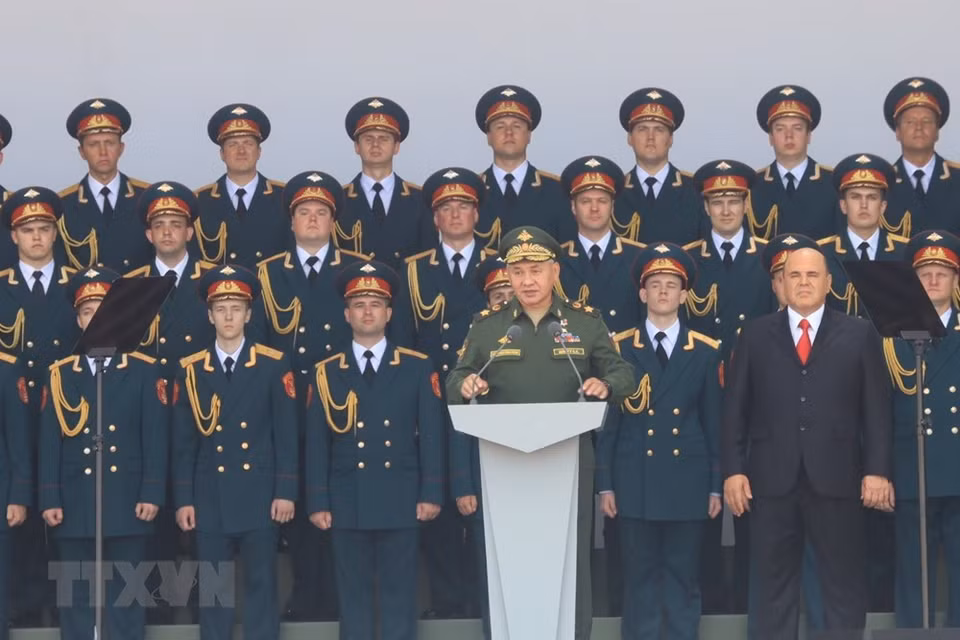 El ministro de Defensa ruso, el general Sergey Shoigu, anunció de apertura de Army Games. (Foto: VNA)