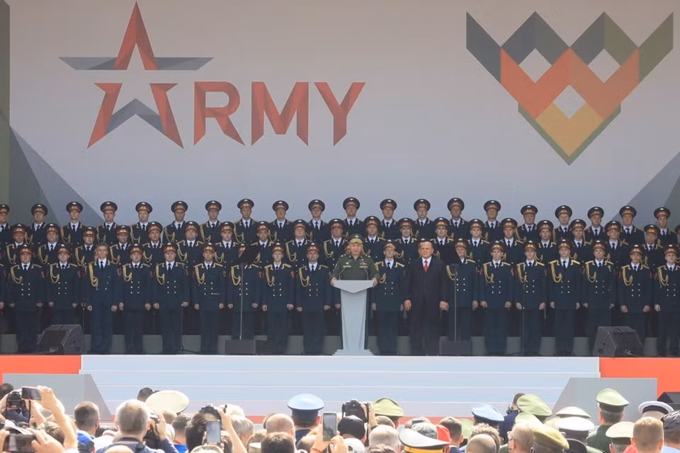 El escenario de la ceremonia de apertura de Army Games 2020 en Moscú (Foto: VNA)