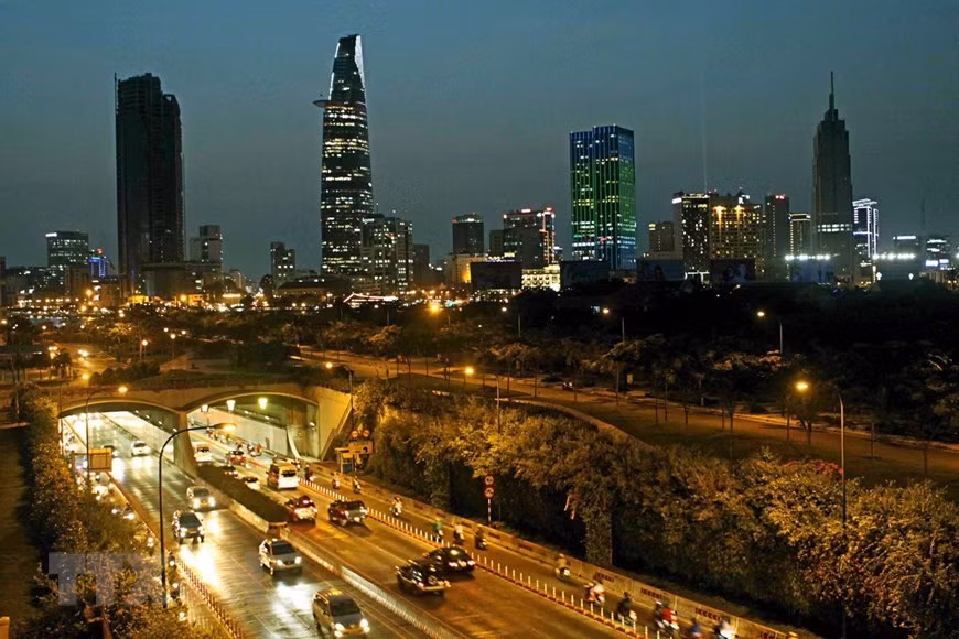 Thu Thiem es el primer túnel subterráneo de Vietnam, diseñado para cruzar el río Saigón en Ciudad Ho Chi Minh (Foto: VNA)