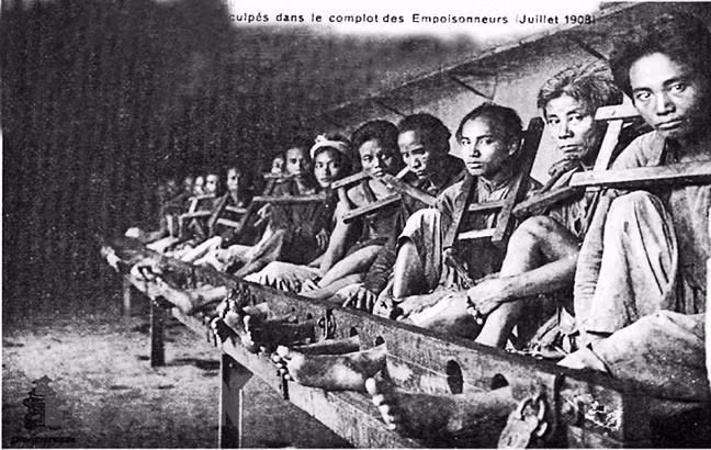 Vietnamitas, que participaron en un levantamiento en 1905, fueron capturadas por colonialistas franceses (Foto: Archivo de VNA)