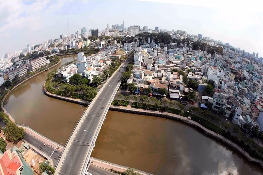 El canal Nhieu Loc - Thi Nghe (Foto: VNA)