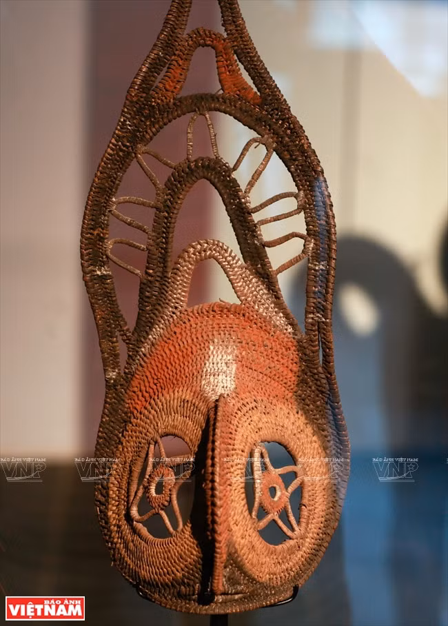 Máscara antigua de los indios de Oceanía.