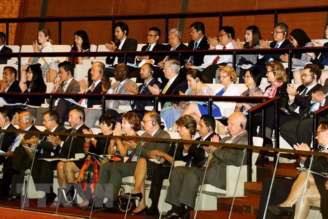 Invitados extranjeros en la sesión (Fuente: VNA)