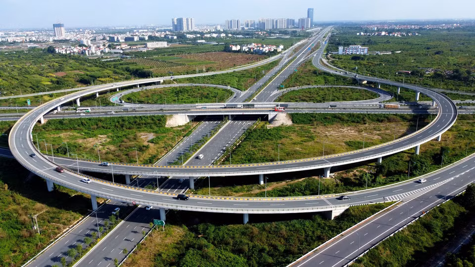 La encrucijada vial entre la circunvalación número 3 y la autopista Hanoi - Hai Phong (Fuente: VNA)