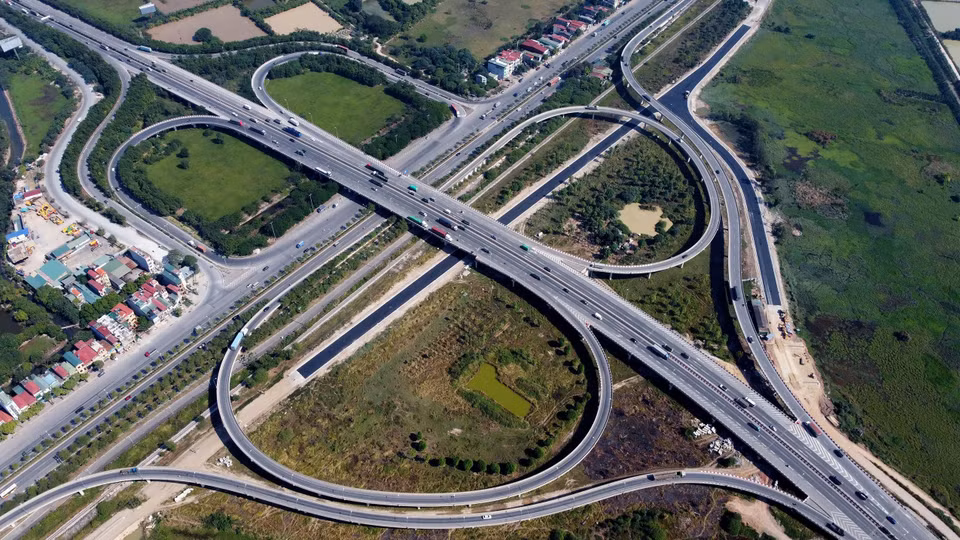 La encrucijada vial entre la autopista 5 y el puente Thanh Tri (Fuente: VNA)