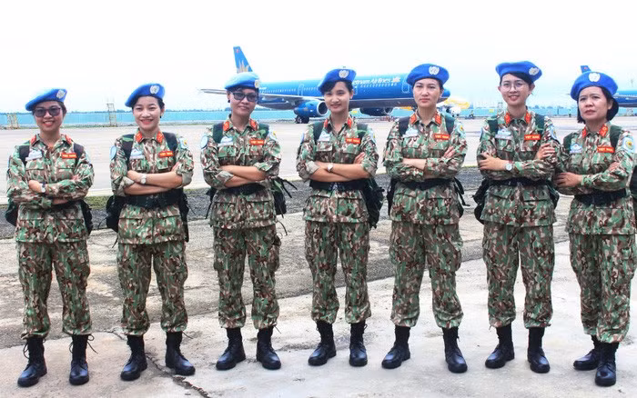 Mujeres soldadas participan en operaciones de mantenimiento de la paz de la ONU (Foto: Departamento de Mantenimiento de la Paz de Vietnam)