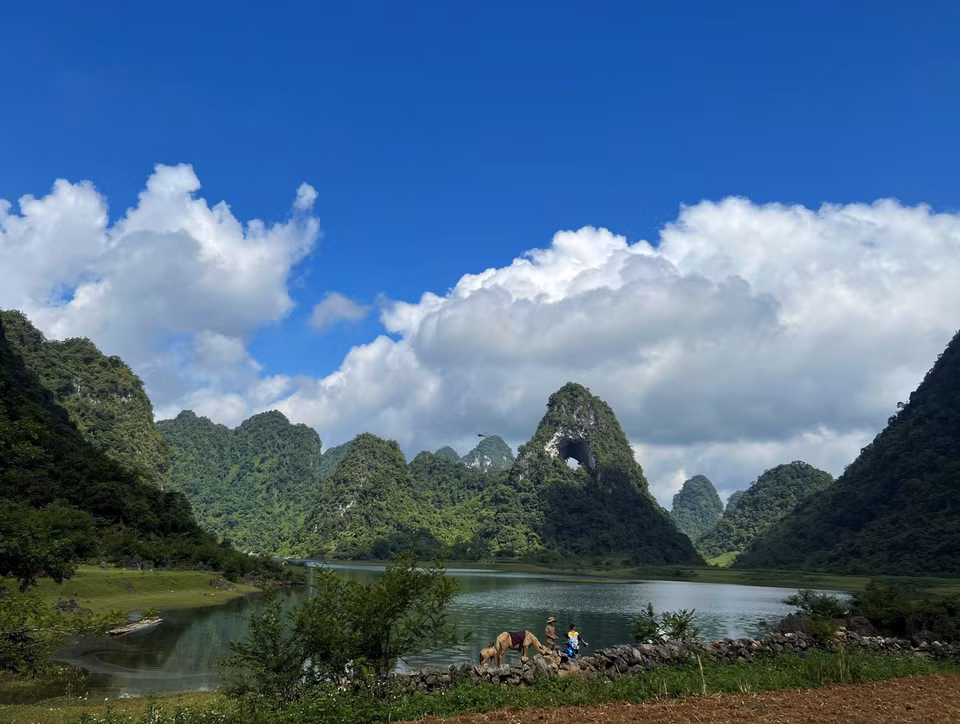La belleza del monte Mat Than, un paisaje natural peculiar en la provincia norvietnamita de Cao Bang. (Fuente:VNA)