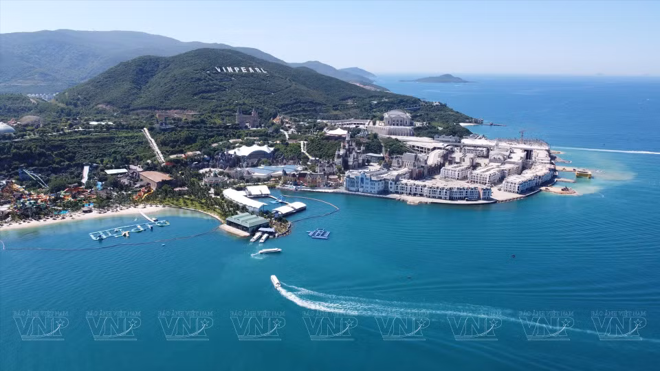El resort Vinpearl en la isla de Hon Tre, corazón de la bahía de Nha Trang. (Fuente: VNA)