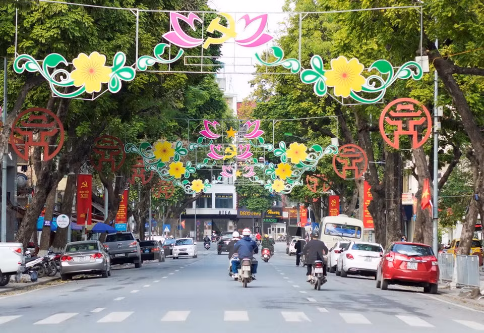 La calle Ngo Quyen, en el centro de Hanoi (Fuente: VNA)