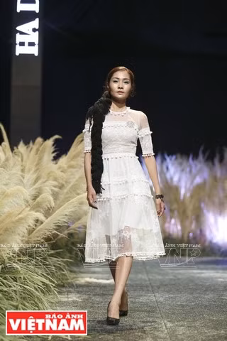 La pasarela decorada con la caña brava crea un ambiente del campo vietnamita (Fuente: Revista Vietnam)
