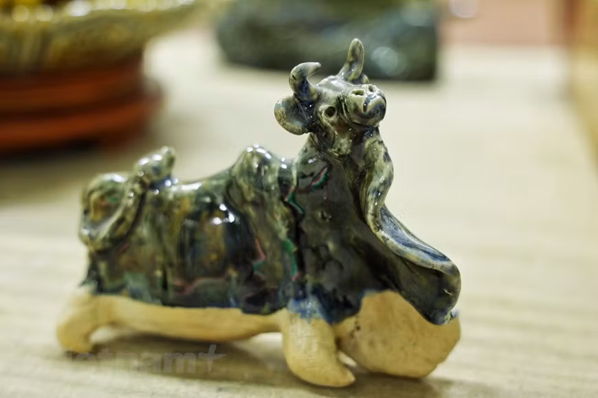 La colección en material cerámico del artista Tran Nam Tuoc (Fuente: Vietnam+)