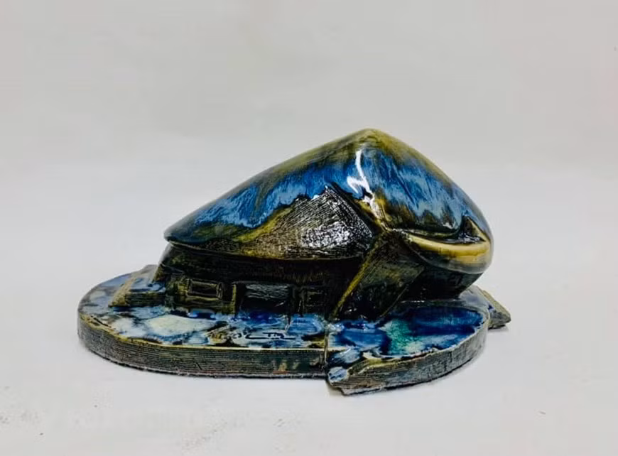La colección en material cerámico del artista Tran Nam Tuoc (Fuente: Vietnam+)