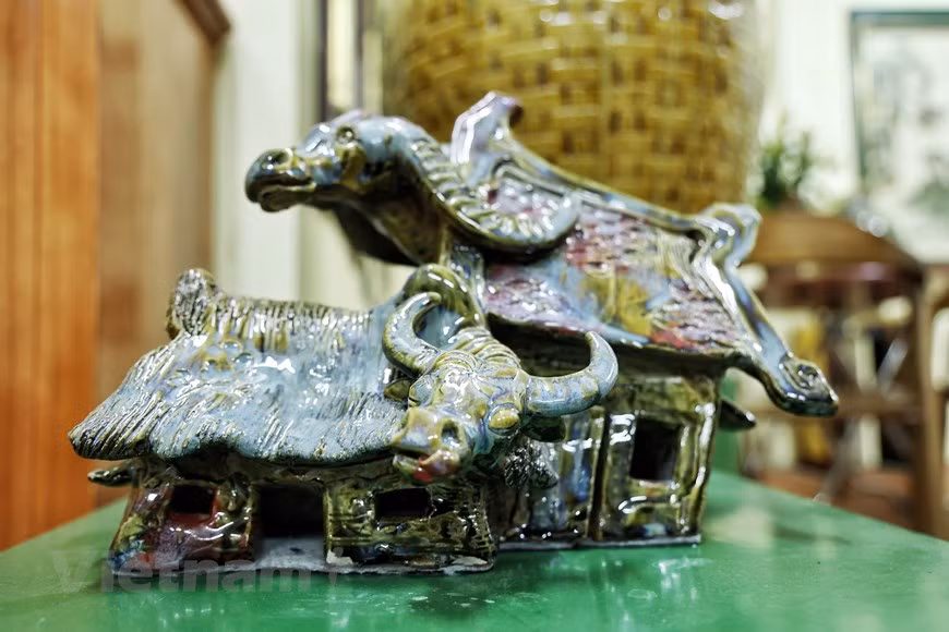 La colección en material cerámico del artista Tran Nam Tuoc (Fuente: Vietnam+)