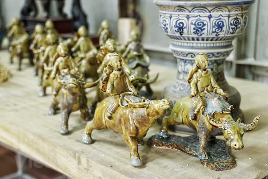 La colección en material cerámico del artista Tran Nam Tuoc (Fuente: Vietnam+)