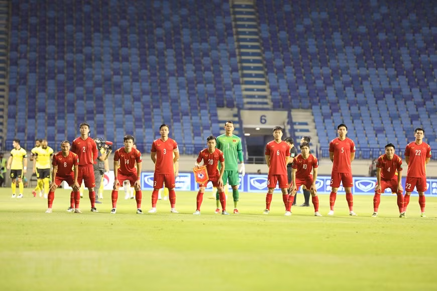 La selección nacional de Vietnam. (Foto: VNA)