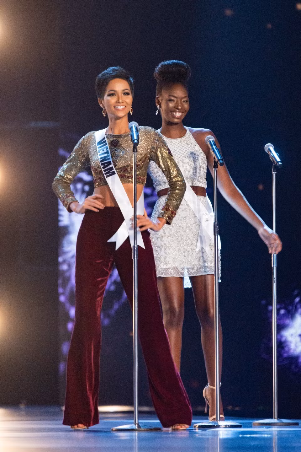 La representante de Vietnam, H Hen Nie, en el concurso Miss Universo 2018 (Fuente: Miss Universo) 