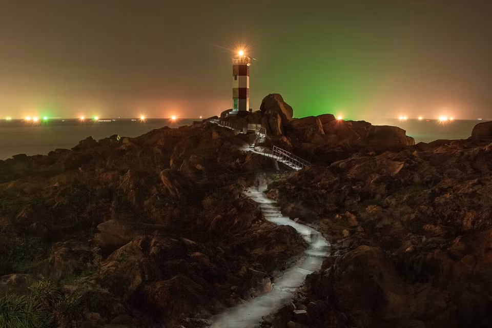 Faro en la comuna de An Ninh Dong, distrito de Tuy An. (Foto: VNA)