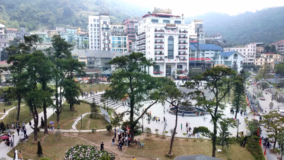 El parque central en la zona turística de Tam Dao. (Foto: VNA)