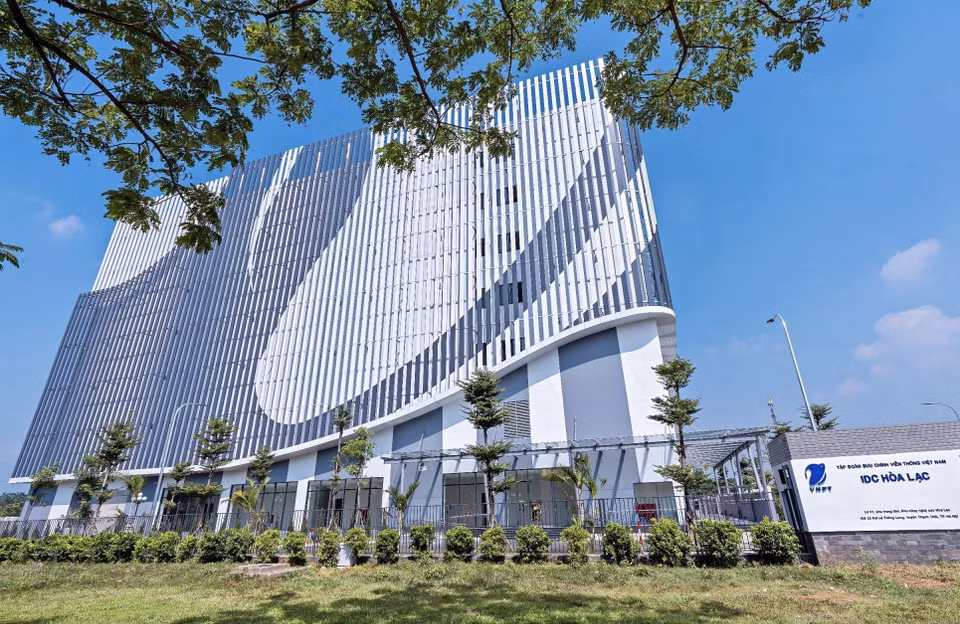 El centro de datos VNPT IDC Hoa Lac tiene una superficie total de 23 mil metros cuadrados. (Foto: VNA)