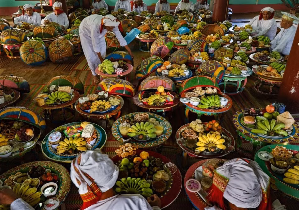 El festival de Wa-ha es una tradición importante de la comunidad étnica Cham Ba Ni en la región centro-sur de Vietnam. El festival muestra el respeto de los vivos por los difuntos y sus antepasados. (Fuente: Comité organizador)