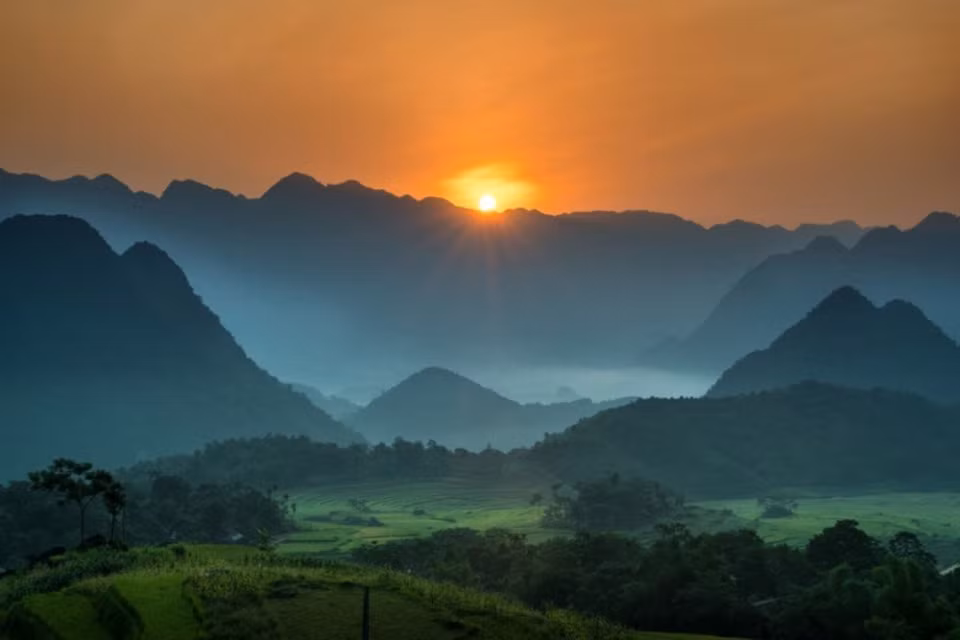 Binh minh Pu Luong (Amanecer en Pu Luong) de Ngoc Vu (Fuente: Comité organizador)
