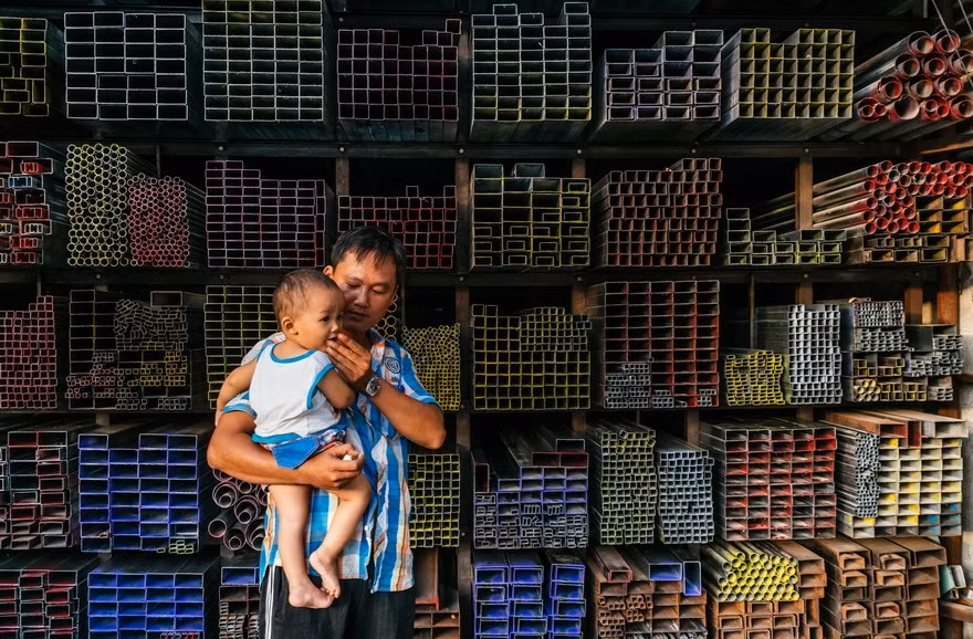 Tienda de materiales de construcción. (Fuente: VNA)