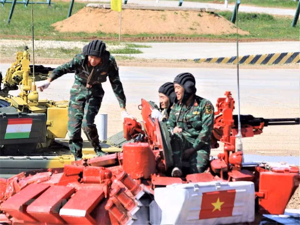 La selección de Vietnam en la competencia. (Fuente: VNA)