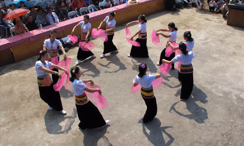 El arte Xoe se ha convertido en un símbolo de la hospitalidad y amabilidad, una marca de la cultura y la identidad de ese grupo étnico en la región noroeste de Vietnam. (Fuente: VNA)