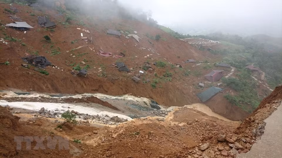 Pobladores de San Tung sufren severas pérdidas por las inundaciones (Fuente: VNA)