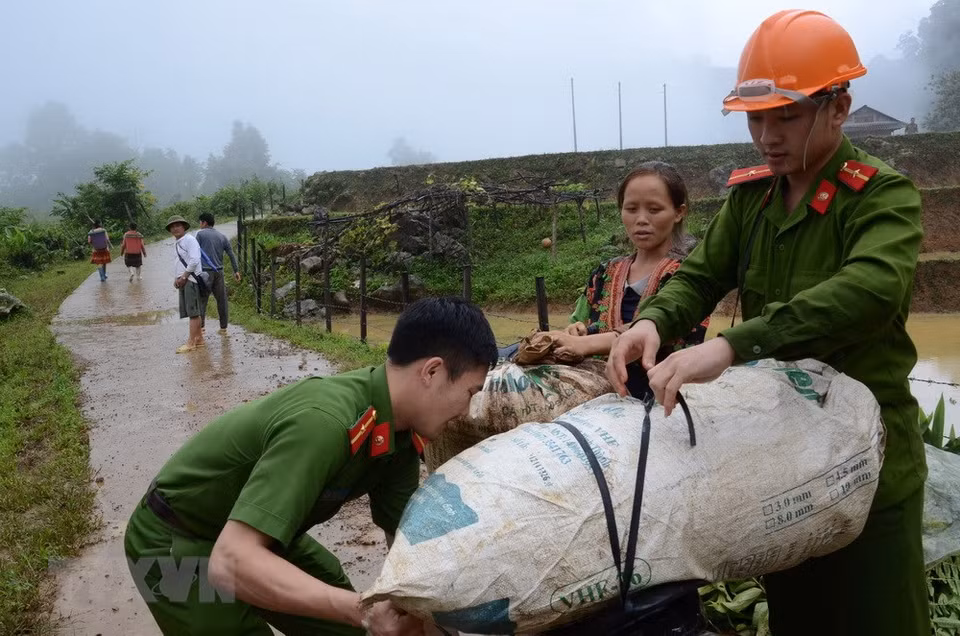 Pobladores de San Tung sufren severas pérdidas por las inundaciones (Fuente: VNA)