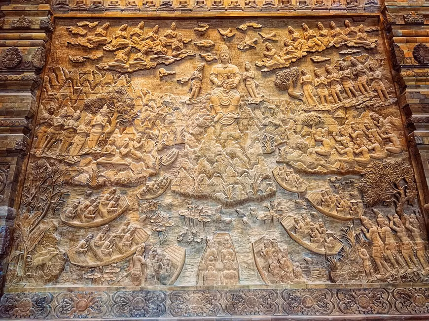 Especialmente, la pagoda Tam Chuc se convierte en sede de la celebración del Día de Vesak de las Naciones Unidas, desarrollada del 12 al 14 de mayo pasado. (Fuente: Vietnam+) 