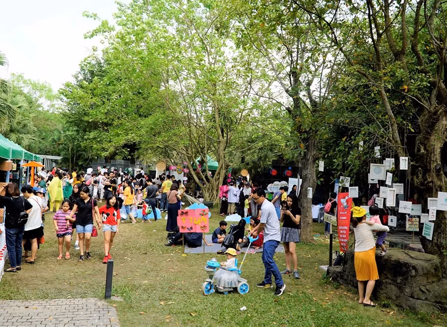 El Festival Creativo KHOE 2019 se efectuó en la zona urbana Ecopark, situada en la provincia norvietnamita de Hung Yen (Foto: Vietnam+)