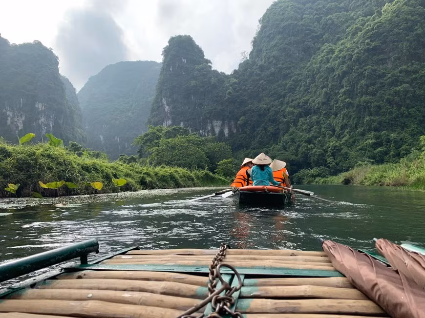 El complejo de Trang An fue reconocido por la UNESCO como patrimonio cultural y natural de la Humanidad (Foto: Vietnamplus)