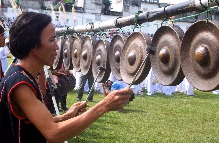 El espacio cultural Gong en la Altiplanicie Occidental fue registrado por la UNESCO como Obra Maestra del Patrimonio Cultural Oral e Inmaterial de la Humanidad en 2005. (Fuente: VNA)