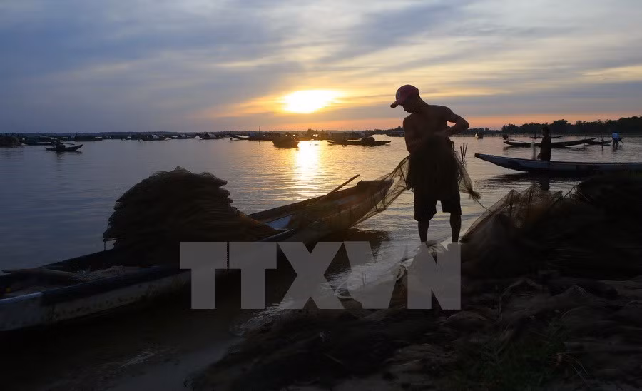 El distrito de Quang Dien ha emitido muchos programas para proteger el medio ambiente en las lagunas locales(Foto: VNA)