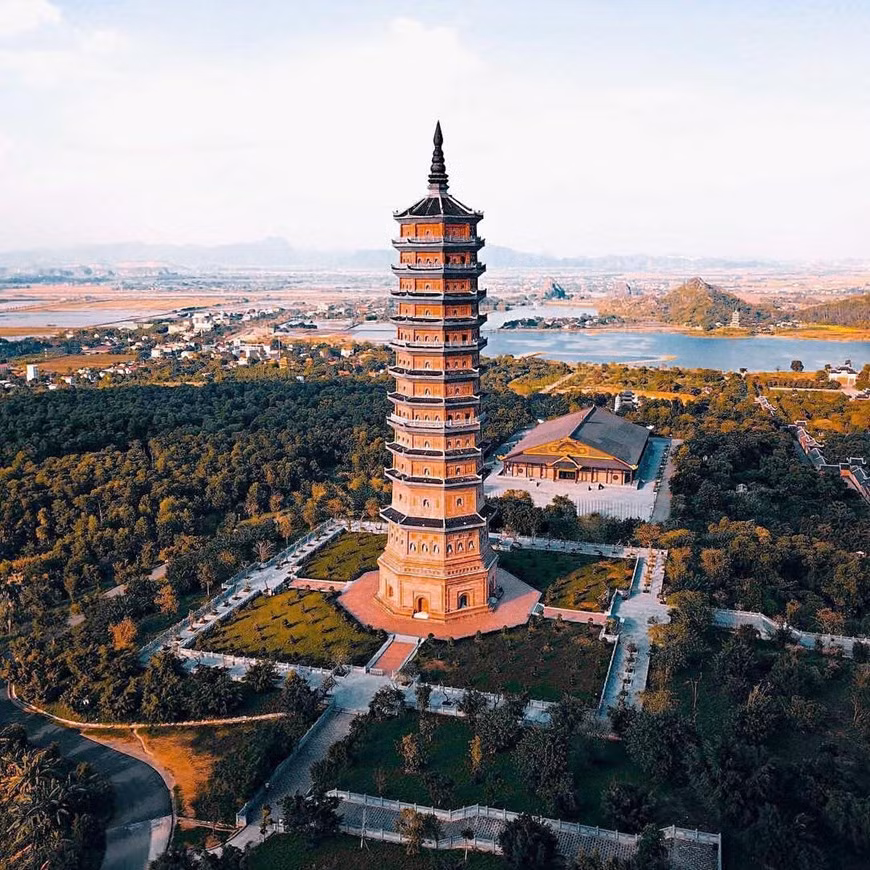 La pagoda Bai Dinh, que preserva una historia de más de mil años. (Foto: Vietnam+)