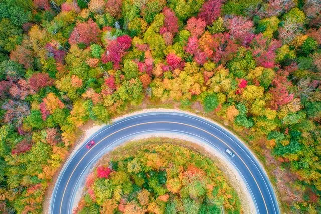 La carretera Kancamagus en New Hampshire, Estados Unidos (Fuente: National Geographic)