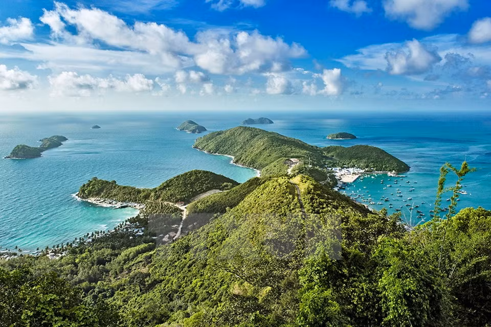 Isla de Nam Du desde arriba (Fuente: VNA)