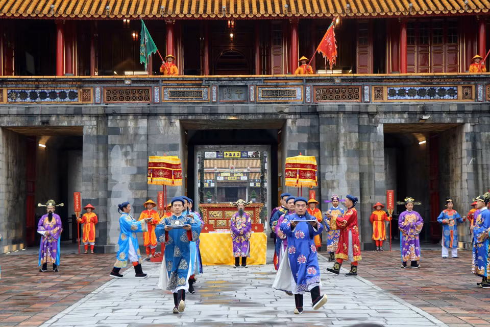 La primera gran ceremonia de distribución del calendario se llevó a cabo al comienzo del reinado de Minh Mang (Fuente: VNA)