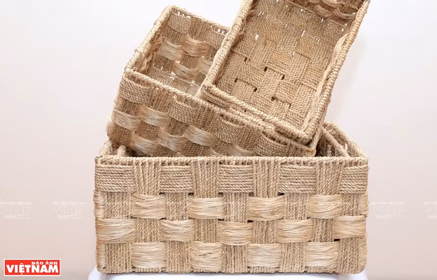 Producto hecho de fibras de plátano. (Fuente: VNA)