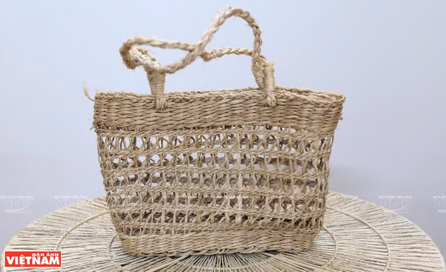 Producto hecho de fibras de plátano. (Fuente: VNA)