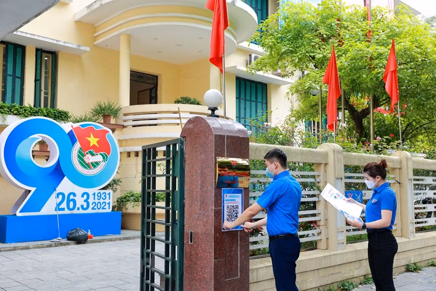 El Comité municipal de la Unión de Jóvenes Comunistas Ho Chi Minh ha aplicado la ciencia, técnica y formas creativas para la divulgación de las elecciones generales. (Fuente: Vietnam+)