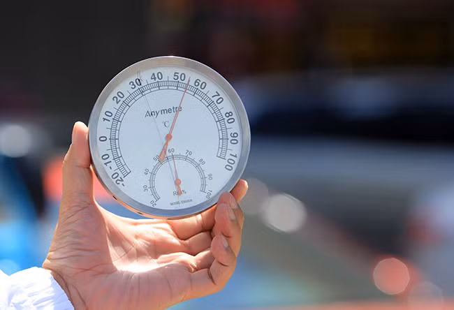 La temperatura superficial al mediodía alcanza una máxima de 55 grados. (Fuente: VNA)