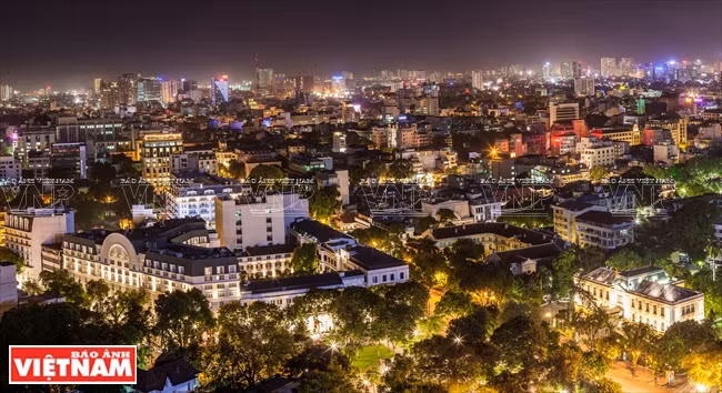 El hotel Metropole y el centro del distrito de Hoan Kiem, Hanoi (Fuente: VNA)