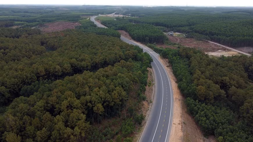  La ruta discurre a través de inmensos bosques verdes (Fuente: VNA)