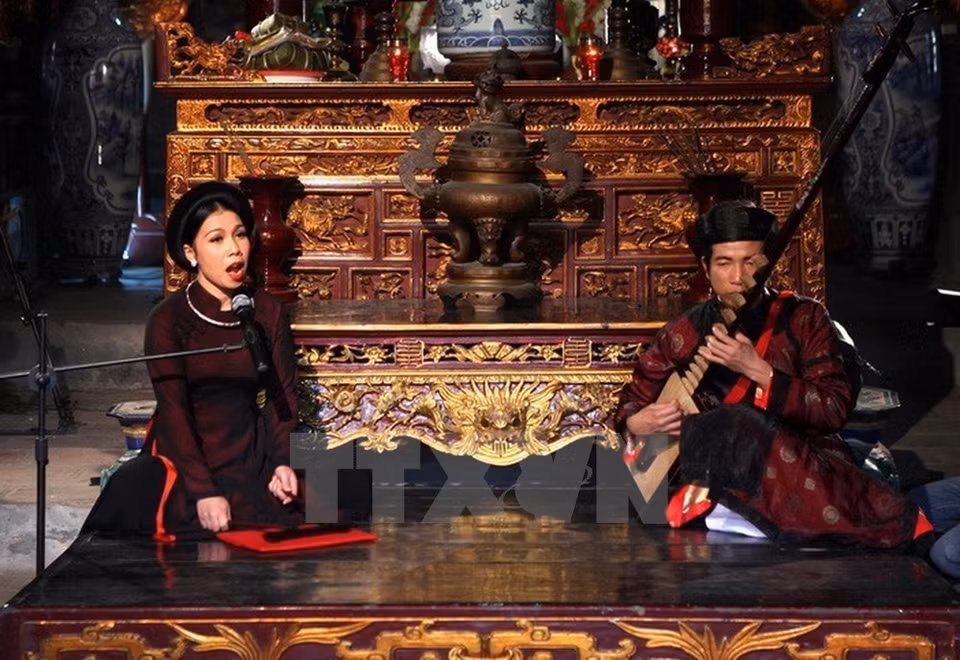 Ca Tru (Canto Ceremonial), patrimonio intangible de la humanidad (Fuente: VNA)