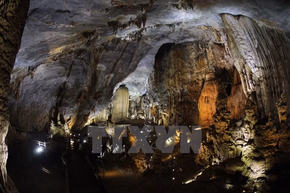 La cueva Paraíso en el parque nacional Phong Nha-Ke Bang, patrimonio natural mundial (Fuente: VNA) 