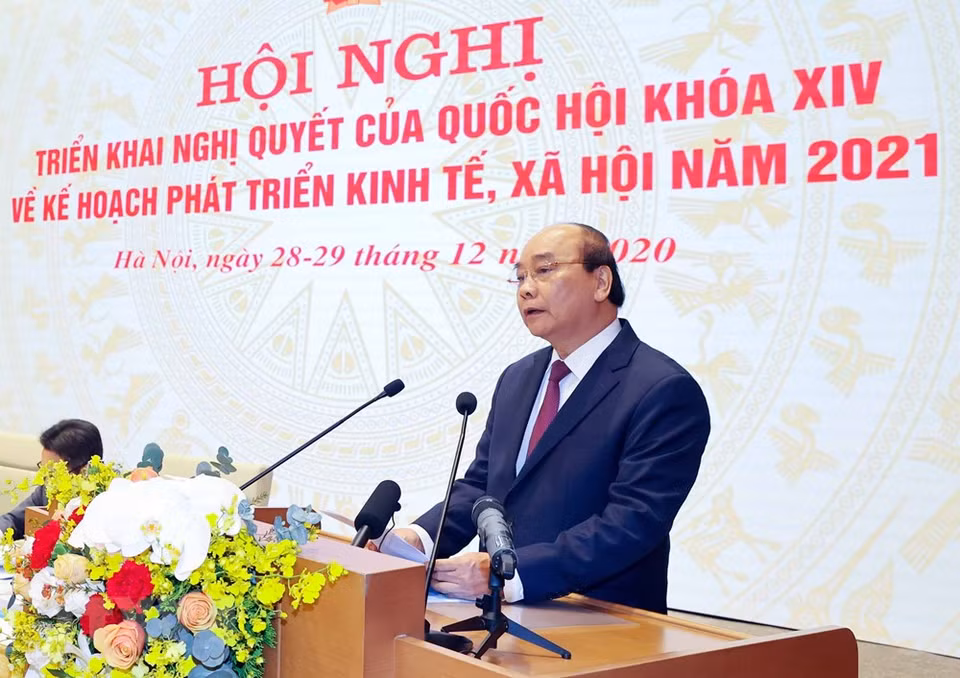 Según el programa, la reunión se desarrolla en un día y medio (todo el 28 de diciembre y la mitad del 29). El primer ministro de Vietnam, Nguyen Xuan Phuc, interviene en la inauguración. (Fuente: VNA)