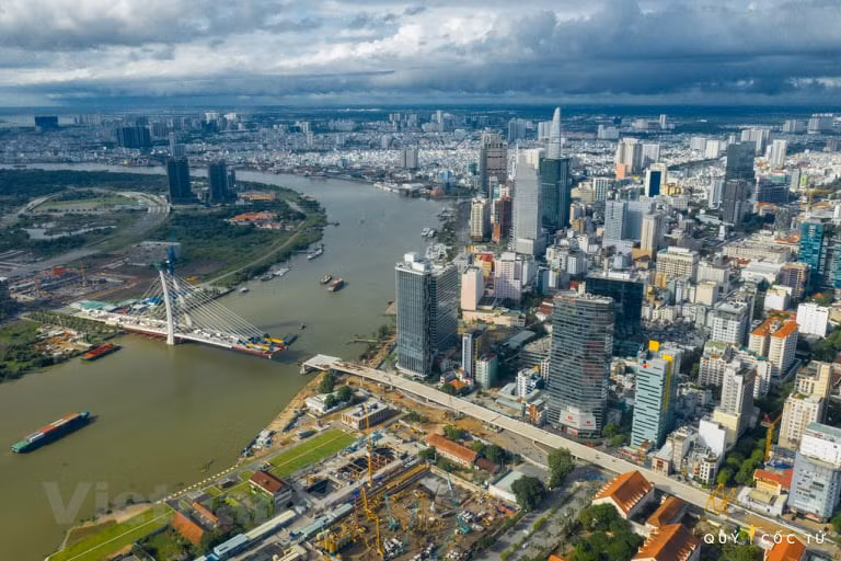 Ciudad Ho Chi Minh vista desde arriba. (Foto: Vietnam +)